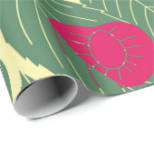 Papier Cadeau Bright color summer pattern with cherries. Illustr (Coin rond)