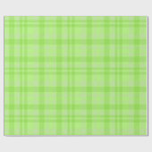 Papier Cadeau Bright Green Fun & Bold Tartan Plaid Pattern (Plat)