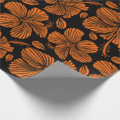 Papier Cadeau Bright hawaiian sans couture motif avec hippocampe (Coin)