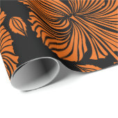 Papier Cadeau Bright hawaiian sans couture motif avec hippocampe (Coin rond)