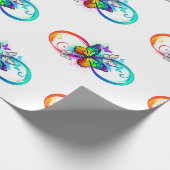 Papier Cadeau Bright infinity with rainbow butterfly (Coin)