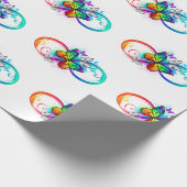 Papier Cadeau Bright infinity with rainbow butterfly (Coin)