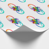 Papier Cadeau Bright infinity with rainbow butterfly (Coin)