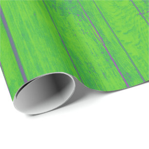 Papier Cadeau Bright Mint Green Bamboo Wood Emerald Meadow