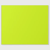 Papier Cadeau Bright Neon Jaune Vert Chartreuse Couleur Solide (Plat)