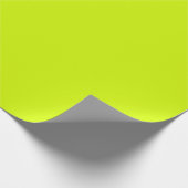 Papier Cadeau Bright Neon Jaune Vert Chartreuse Couleur Solide (Coin)