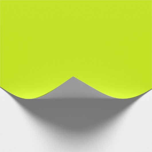 Papier Cadeau Bright Neon Jaune Vert Chartreuse Couleur Solide (Coin)