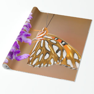 Papier Cadeau Bright Orange Gulf Fritillary Butterfly