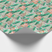 Papier Cadeau Bright Palm Beach Gingpain de Noël Maisons (Coin)