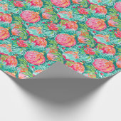 Papier Cadeau Bright Palm Beach Ornements de Noël (Coin)