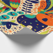 Papier Cadeau Bright seamless pattern. Yellow floral background. (Coin)