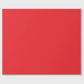 Papier Cadeau Bright Solid Red Wrapping Paper Roll (Plat)