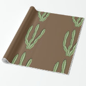 Papier cadeau brillant Cactus (Déroulé)
