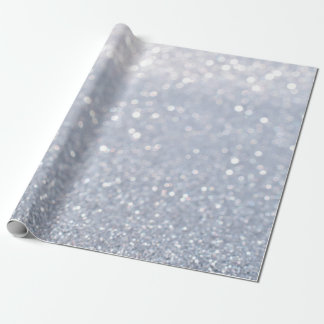 Papier Cadeau brillant d'argent parties scintillant abstrait arr