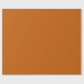 Papier cadeau brillant orange brûlé (Plat)