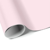 Papier cadeau brillant rose cochonet (Coin rond)