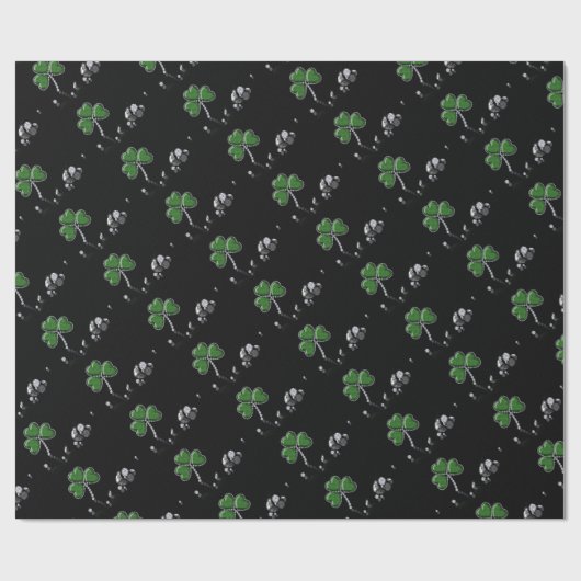 Papier Cadeau Brilliant Happy St. Patrick's Day Diamonds (Plat)