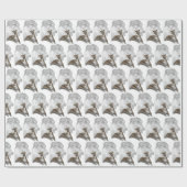 Papier Cadeau Brindle Greyhound Chig Art (Plat)