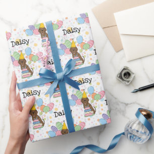 Papier Cadeau Brindle Neapolitain Mastiff Chien Anniversaire