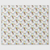 Papier Cadeau Brindle Neapolitain Mastiff Chien Anniversaire (Plat)