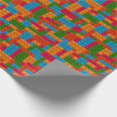 Papier Cadeau Brique de construction colorée (Coin)