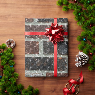 Papier Cadeau Brique de marbre multicolore
