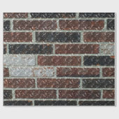 Papier Cadeau Brique de marbre multicolore (Plat)