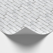 Papier Cadeau Briques Blanches (Coin)