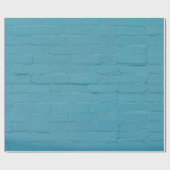 PAPIER CADEAU BRIQUES DE MUR BLEU (Plat)