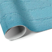 PAPIER CADEAU BRIQUES DE MUR BLEU (Coin rond)