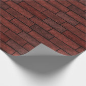 Papier Cadeau briques de pierre sans charme mur marron orange co (Coin)