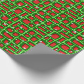 Papier Cadeau Briques de Tiki de Noël (Coin)