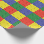 Papier Cadeau Briques et enveloppe de cadeau de construction de (Coin)