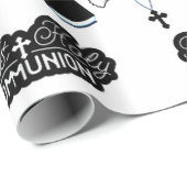 Papier Cadeau Brisation de la Sainte Communion (Coin rond)