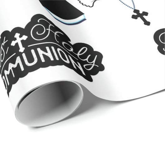 Papier Cadeau Brisation de la Sainte Communion (Coin rond)