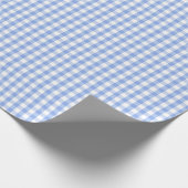 Papier Cadeau Brise Gingham Bleu (Coin)