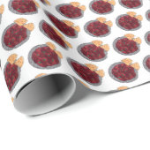 Papier Cadeau Britanniques Alimentation Indien Takeaway Poulet T (Coin rond)