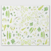 Papier Cadeau British Ferns in Victorian Drawings Wrapping Paper (Plat)