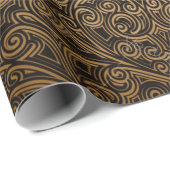Papier Cadeau Brocade pattern (Coin rond)