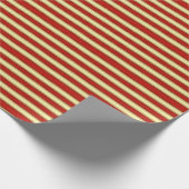 Papier Cadeau Brocade rouge et ivoire (Coin)