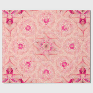 Papier Cadeau Broche Rose Chaude
