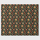 Papier Cadeau Broches ethniques sans soudure motif (Plat)