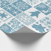 Papier Cadeau Brochure en patchwork hivernal de Noël (Coin)