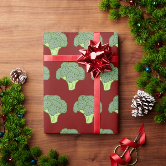 Papier Cadeau Brocoli (Cadeau de vacances)