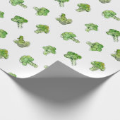 Papier Cadeau Brocoli - dispersé - ouvrez-vous (Coin)