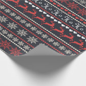 Papier Cadeau Broderie de Noël (Coin)