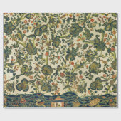 Papier Cadeau Broderie florale vintage (Plat)