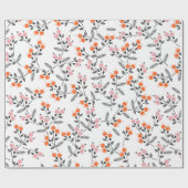 Papier Cadeau Broderie main motif sans couture avec libre (Plat)