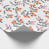 Papier Cadeau Broderie main motif sans couture avec libre (Coin)