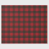 Papier Cadeau Brodie Red Modern Original Tartan écossais (Plat)